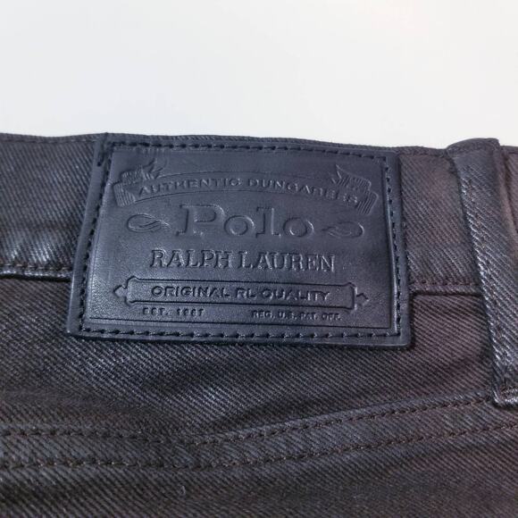 POLO Ralph Lauren Ladies Brown Moto Ankle Zip Pants Bikercore - Picture 2 of 13